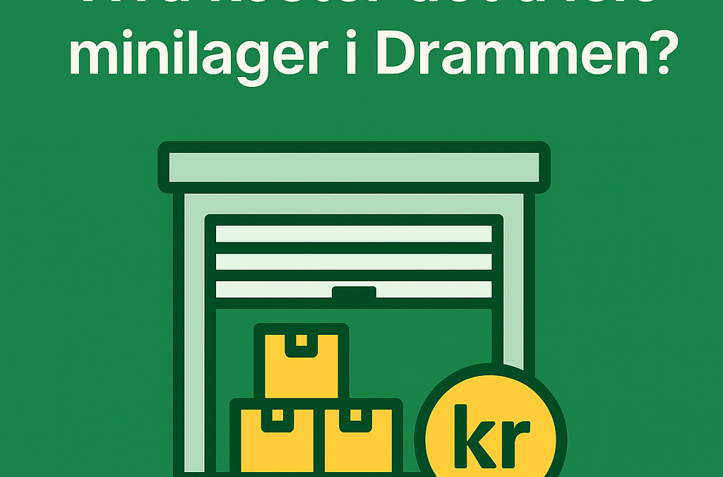 Hva koster det å leie minilager i Drammen?
